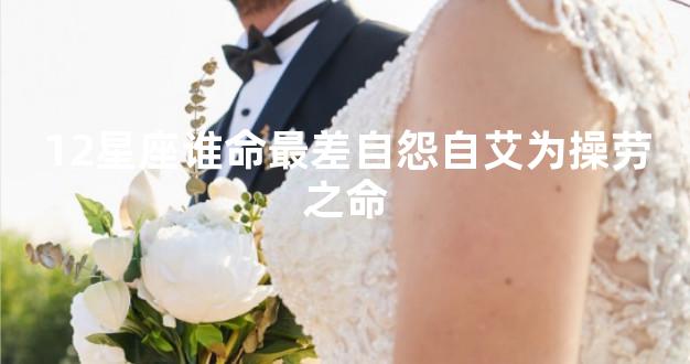 12星座谁命最差自怨自艾为操劳之命
