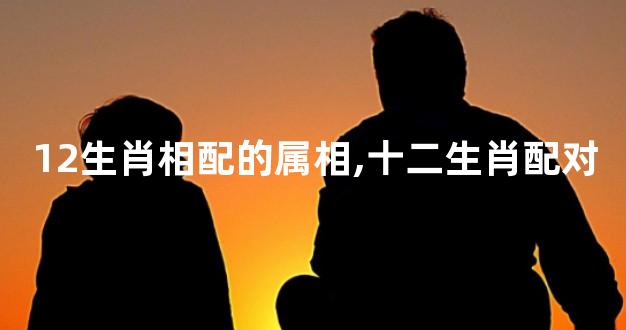 12生肖相配的属相,十二生肖配对