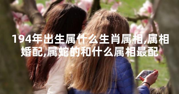194年出生属什么生肖属相,属相婚配,属蛇的和什么属相最配
