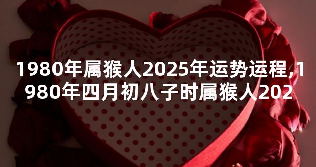 1980年属猴人2025年运势运程,1980年四月初八子时属猴人202