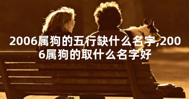 2006属狗的五行缺什么名字,2006属狗的取什么名字好