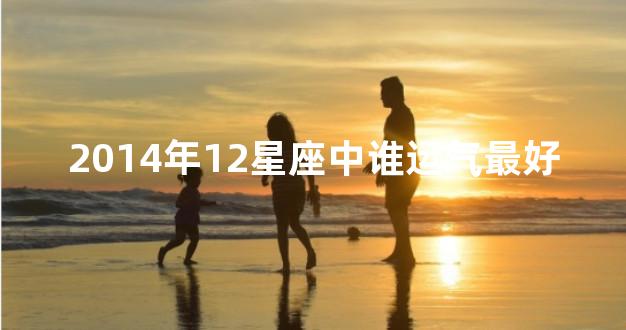 2014年12星座中谁运气最好