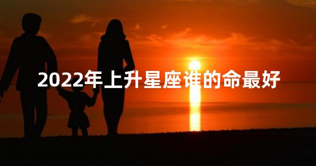 2022年上升星座谁的命最好