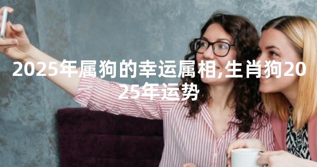 2025年属狗的幸运属相,生肖狗2025年运势