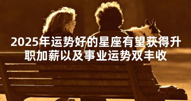 2025年运势好的星座有望获得升职加薪以及事业运势双丰收