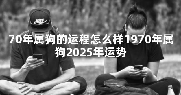 70年属狗的运程怎么样1970年属狗2025年运势