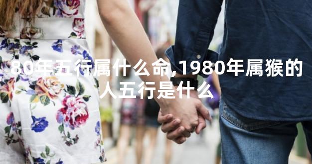 80年五行属什么命,1980年属猴的人五行是什么