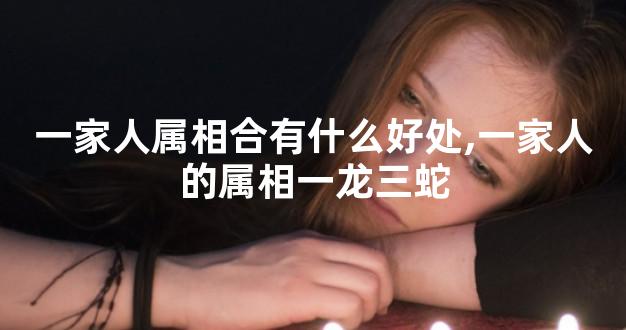 一家人属相合有什么好处,一家人的属相一龙三蛇
