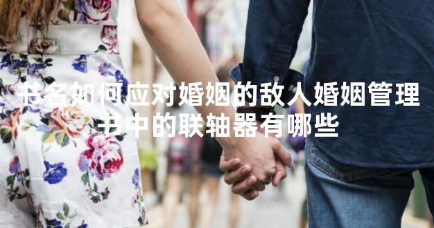 书名如何应对婚姻的敌人婚姻管理书中的联轴器有哪