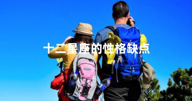 十二星座的性格缺点