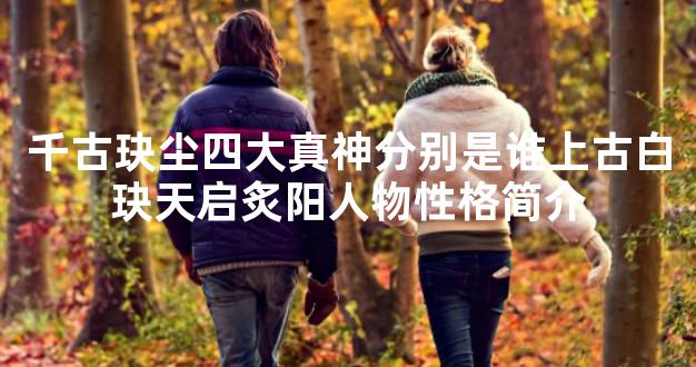 千古玦尘四大真神分别是谁上古白玦天启炙阳人物性
