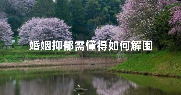 婚姻抑郁需懂得如何解围