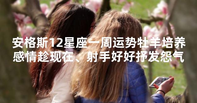 安格斯12星座一周运势牡羊培养感情趁现在、射手好好