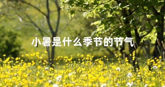 小暑是什么季节的节气