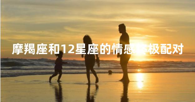 摩羯座和12星座的情感终极配对