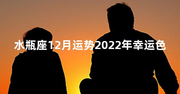 水瓶座12月运势2022年幸运色