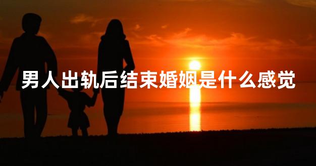 男人出轨后结束婚姻是什么感觉
