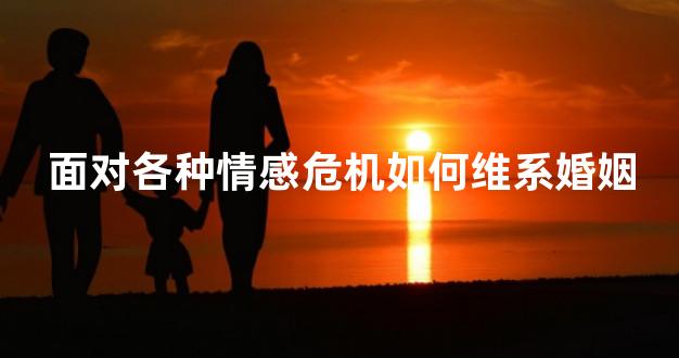 面对各种情感危机如何维系婚姻